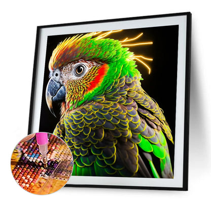 Colorful Parrot - Full Round Drill Diamond Painting 40*40CM