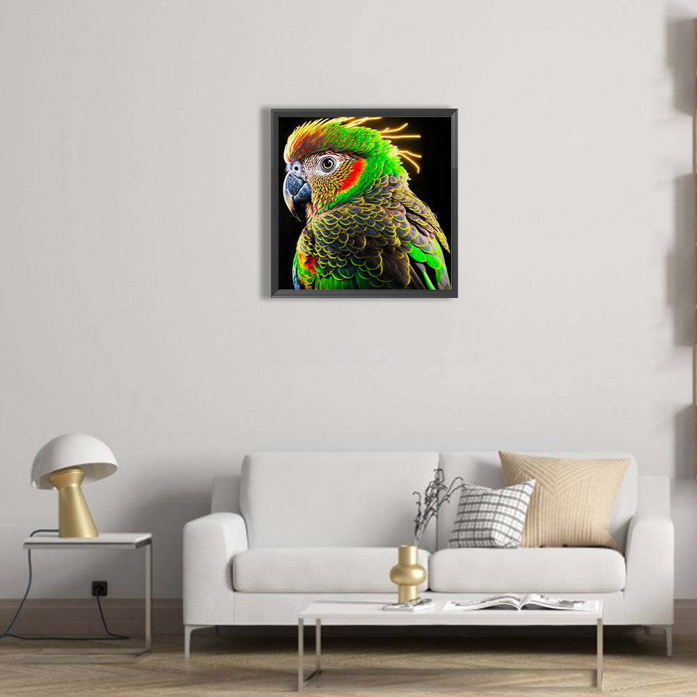 Colorful Parrot - Full Round Drill Diamond Painting 40*40CM