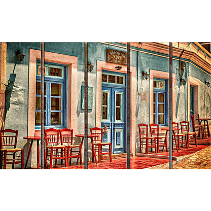 Vintage Coffee Shop - Full Round Drill Diamond Painting 75*45CM