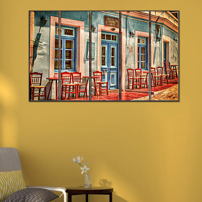 Vintage Coffee Shop - Full Round Drill Diamond Painting 75*45CM