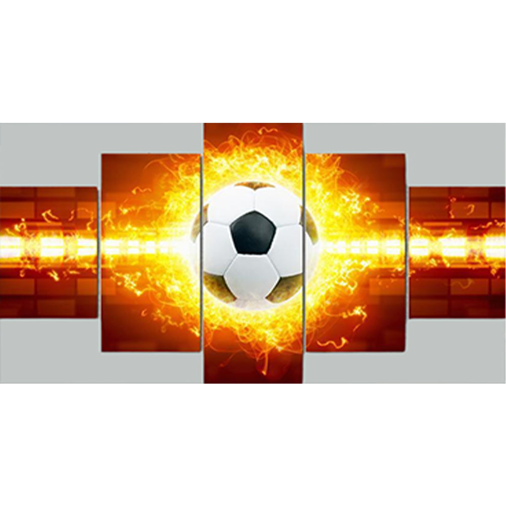 Football On Fire - Full Round Drill Diamond Painting 70*40CM