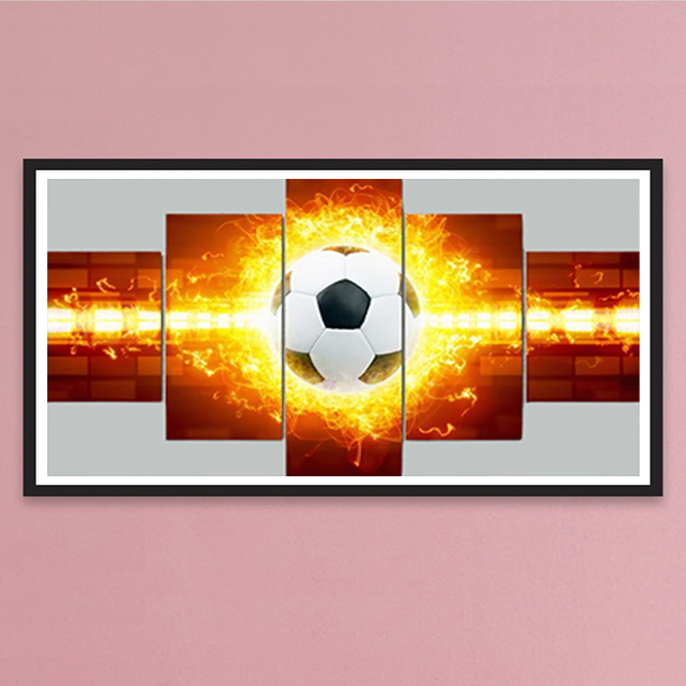 Football On Fire - Full Round Drill Diamond Painting 70*40CM