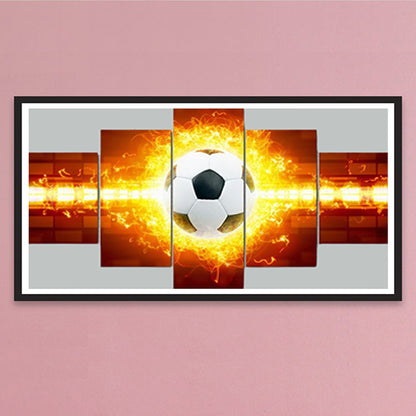 Football On Fire - Full Round Drill Diamond Painting 70*40CM