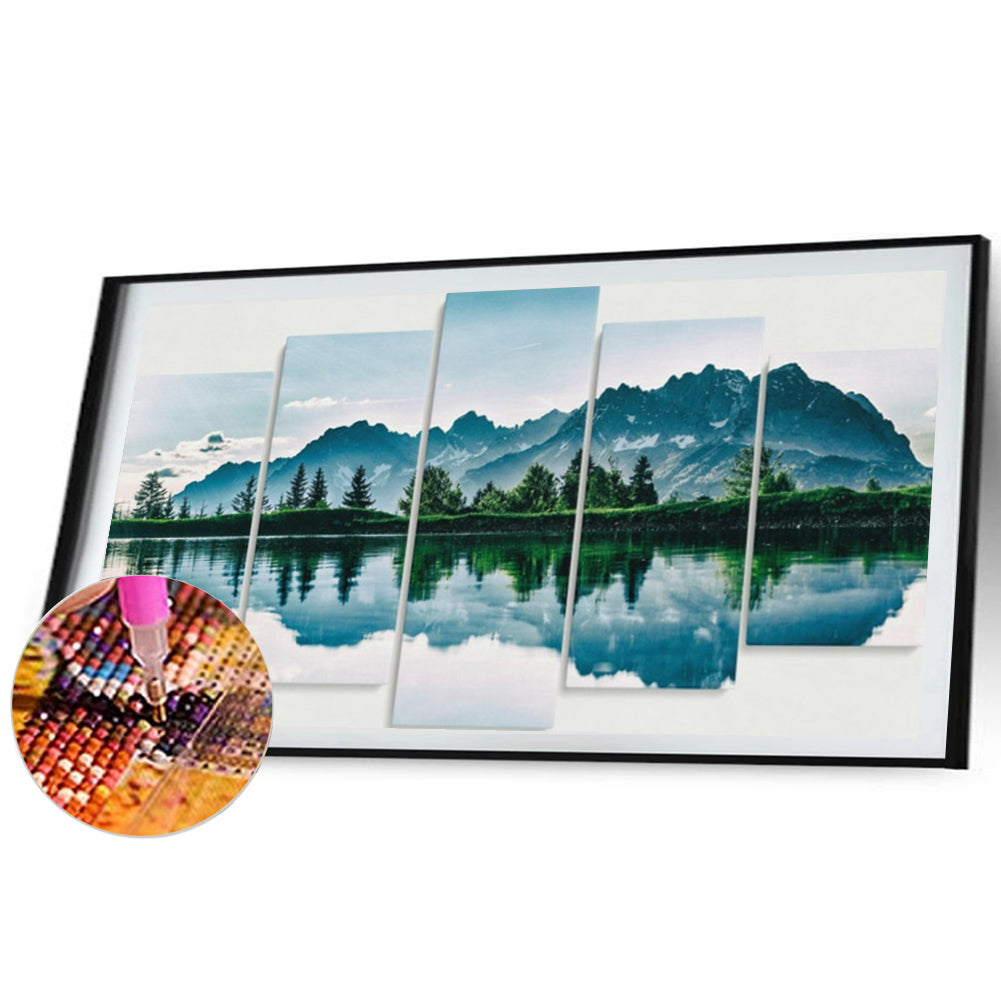 Blue Forest - Full Round Drill Diamond Painting 80*40CM