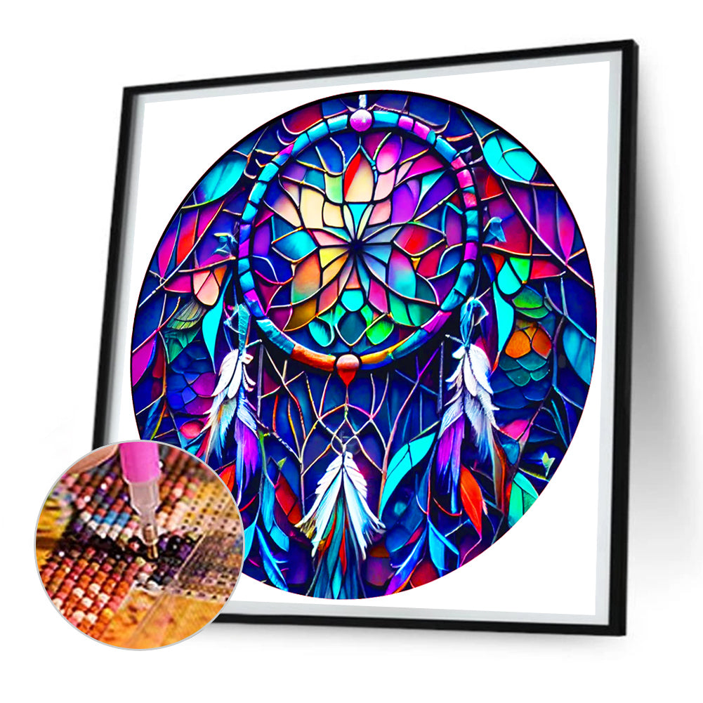Dreamcatcher - Full Round Drill Diamond Painting 30*30CM