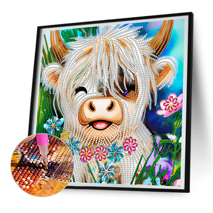Highland Yak - Special Shaped Drill Diamond Painting 30*30CM