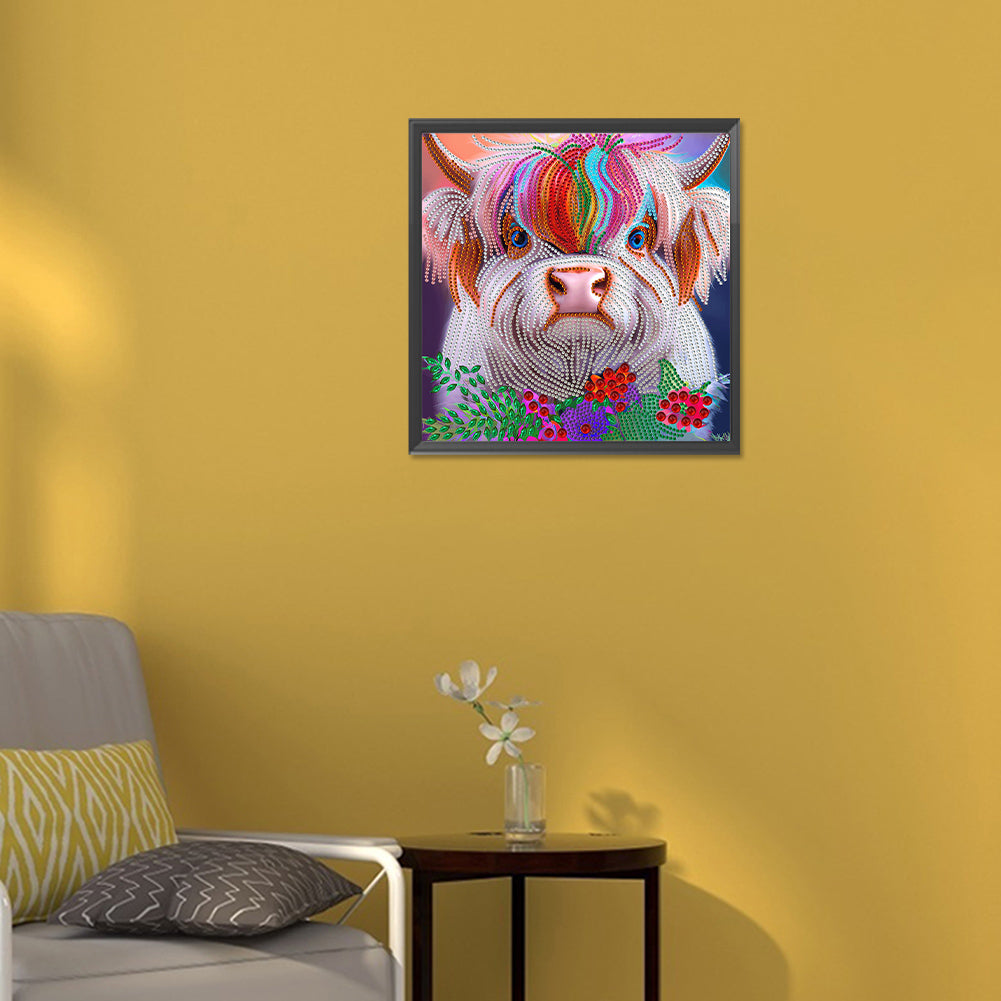 Highland Yak - Special Shaped Drill Diamond Painting 30*30CM