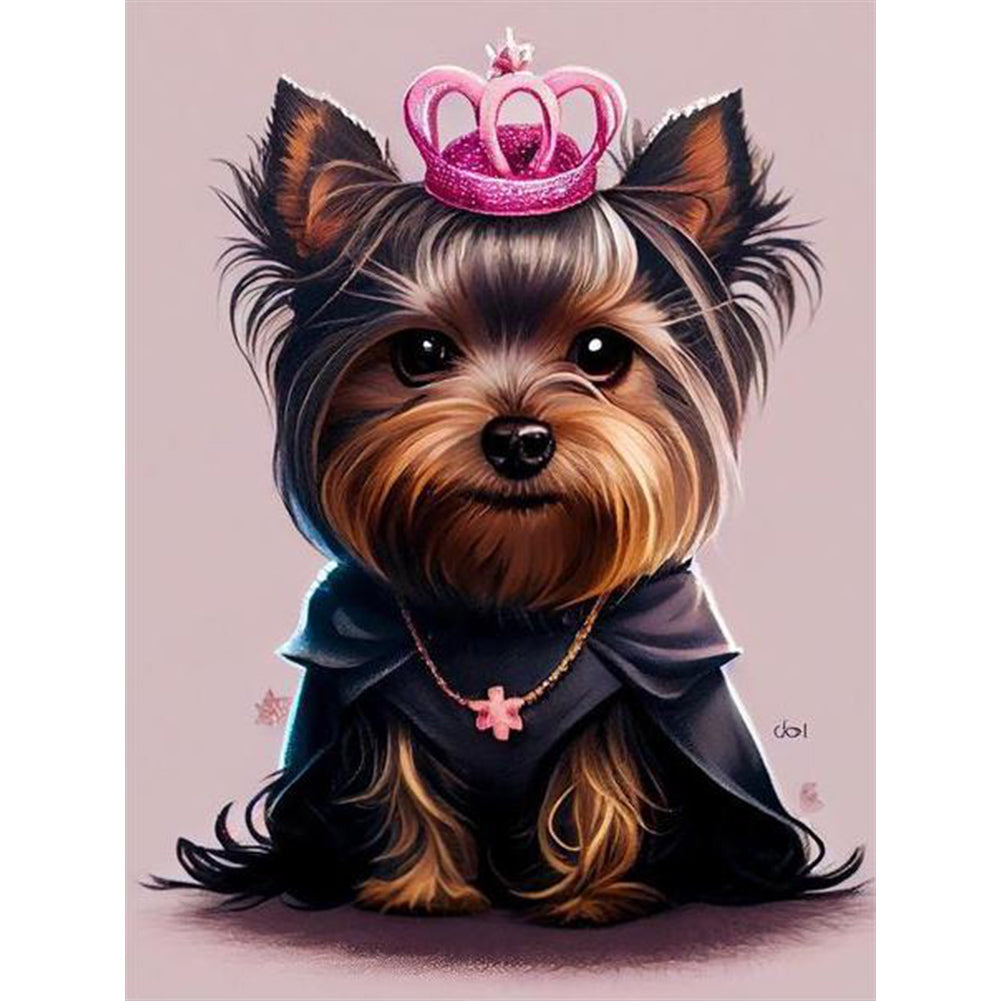 Yorkshire Terrier - Full Round Drill Diamond Painting 30*40CM