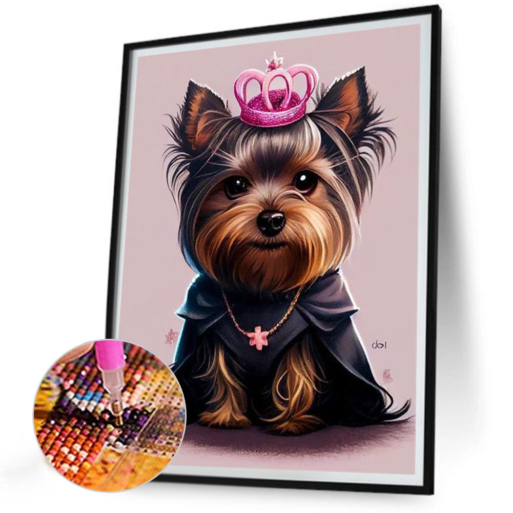 Yorkshire Terrier - Full Round Drill Diamond Painting 30*40CM
