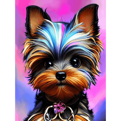 Yorkshire Terrier - Full Round Drill Diamond Painting 30*40CM