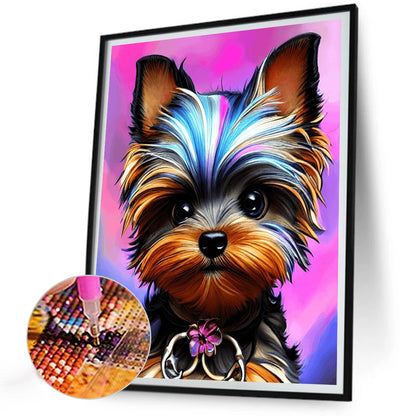 Yorkshire Terrier - Full Round Drill Diamond Painting 30*40CM