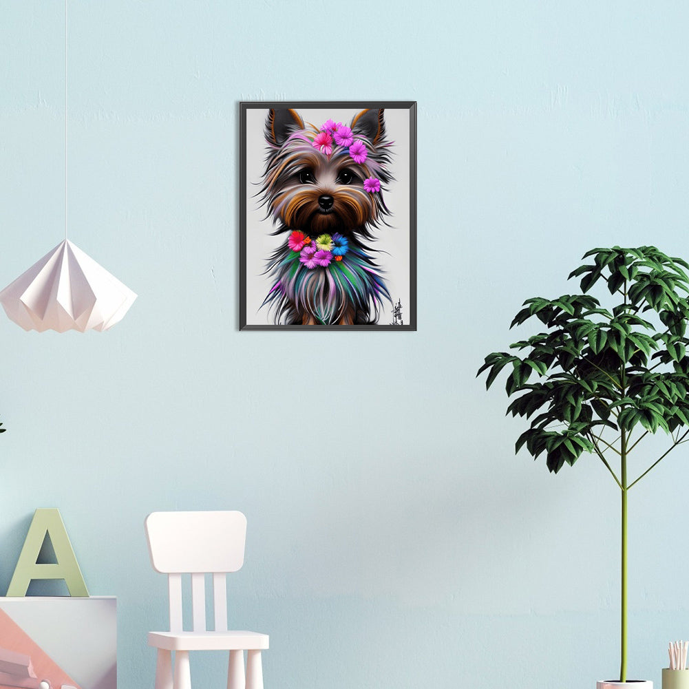Yorkshire Terrier - Full Round Drill Diamond Painting 30*40CM