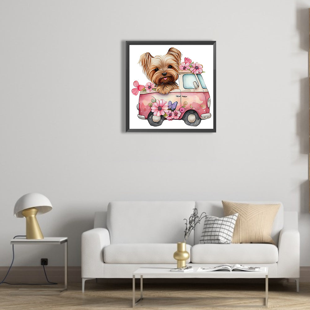 Yorkshire Terrier - Full Round Drill Diamond Painting 30*30CM