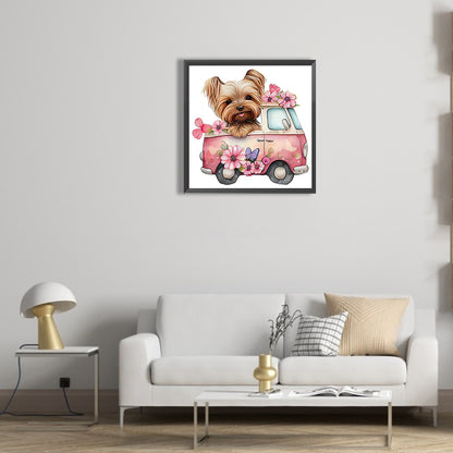 Yorkshire Terrier - Full Round Drill Diamond Painting 30*30CM