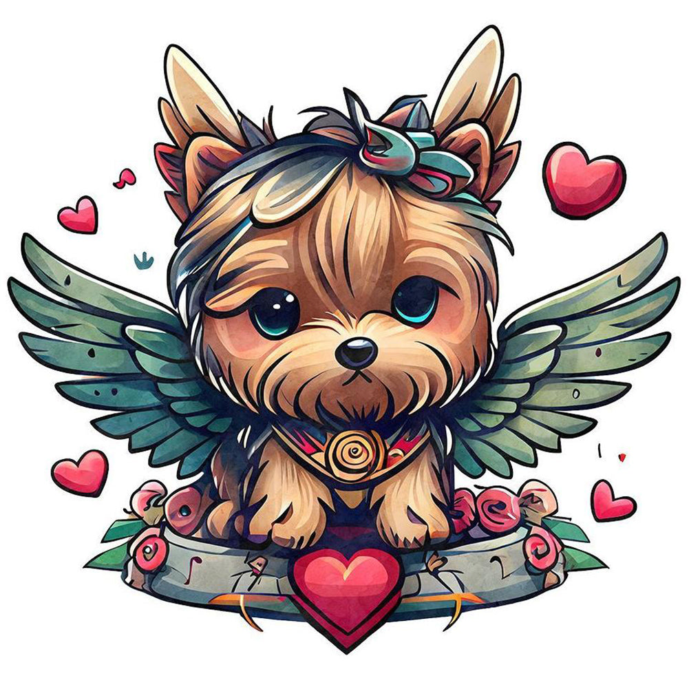 Yorkshire Terrier - Full Round Drill Diamond Painting 30*30CM