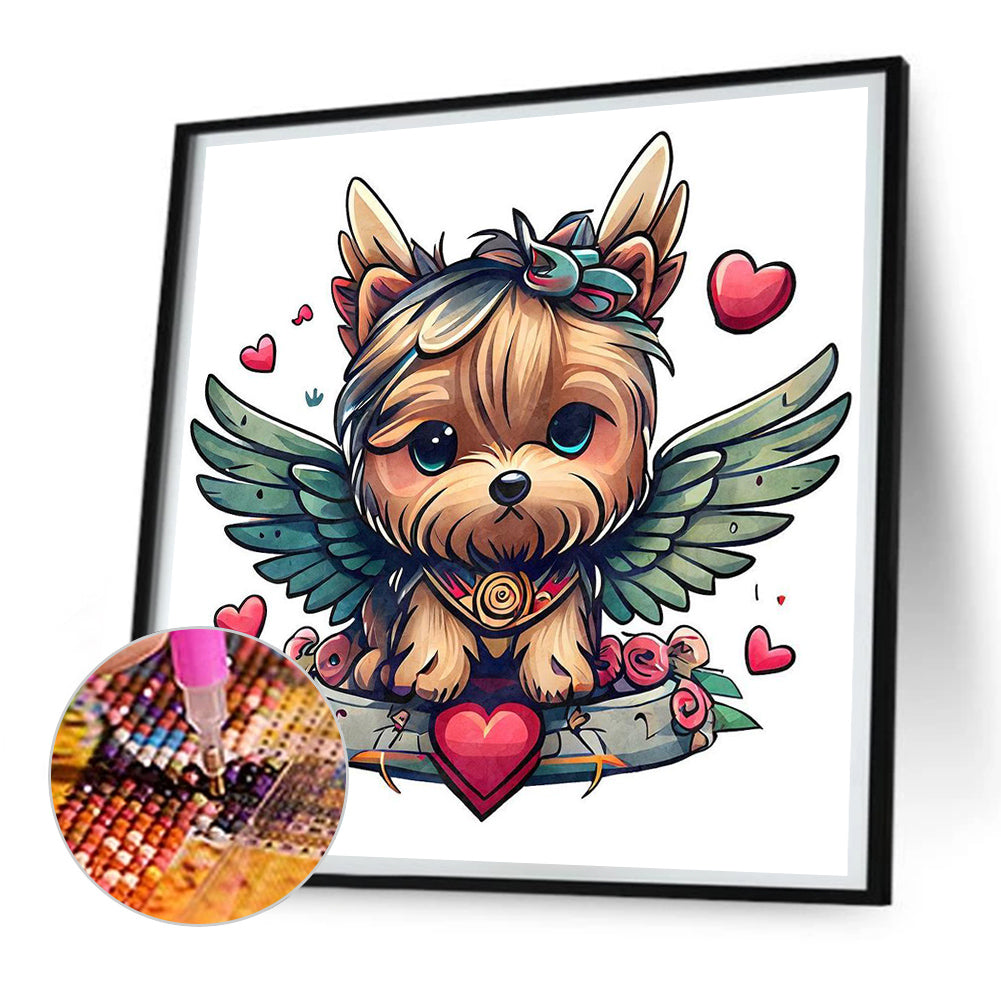 Yorkshire Terrier - Full Round Drill Diamond Painting 30*30CM