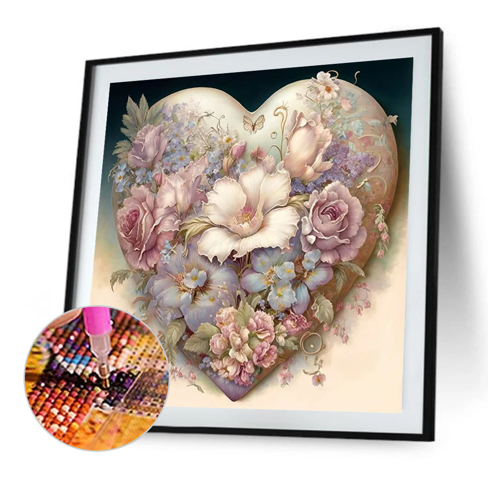 Love Flowers - Full Round Drill Diamond Painting 40*40CM