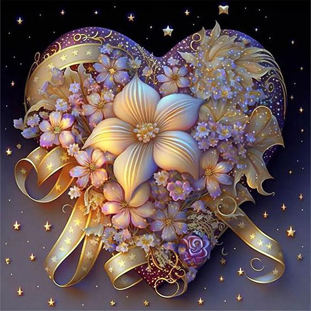 Love Flowers - Full Round Drill Diamond Painting 40*40CM