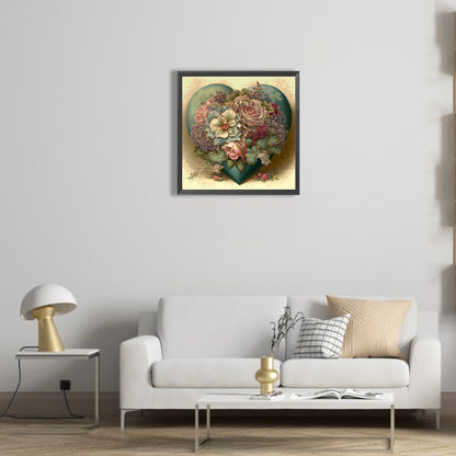 Love Flowers - Full Round Drill Diamond Painting 40*40CM