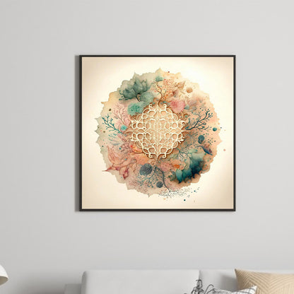 Light Color Mandala - Full Round Drill Diamond Painting 30*30CM