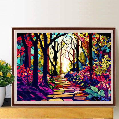 Garden Glass Painting - Full Round Drill Diamond Painting 40*30CM