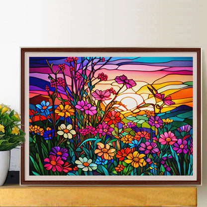 Garden Glass Painting - Full Round Drill Diamond Painting 40*30CM