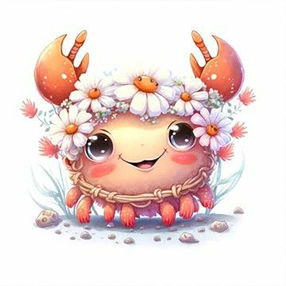 Crab - Full Round Drill Diamond Painting 30*30CM