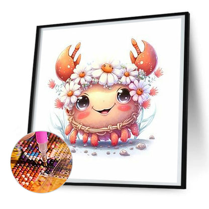 Crab - Full Round Drill Diamond Painting 30*30CM