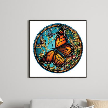 Butterfly Glass Painting - Special Shaped Drill Diamond Painting 30*30CM