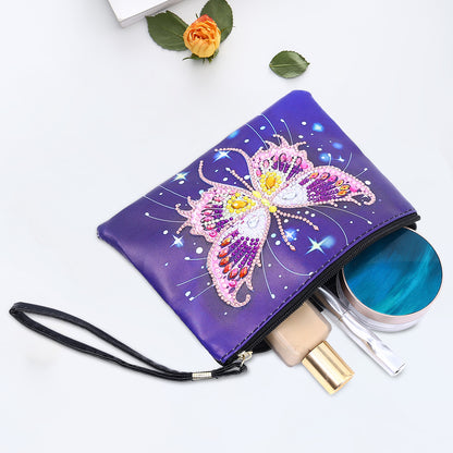 DIY Diamond Painting Wallet Purse Flowers Rhinestone Mosiac Handbag Women Clutch