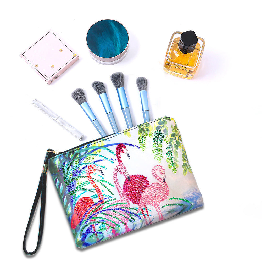 DIY Diamond Painting Wallet Purse Flowers Rhinestone Mosiac Handbag Women Clutch