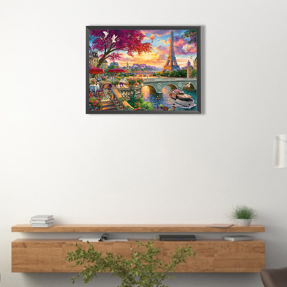 Eiffel Tower - Full Square Drill Diamond Painting 30*40CM