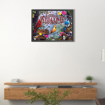 Welcome Friends - Full Square Drill Diamond Painting 30*40CM