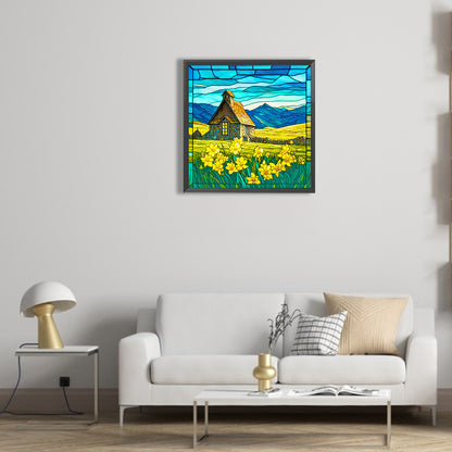 Country House - Full Round Drill Diamond Painting 30*30CM