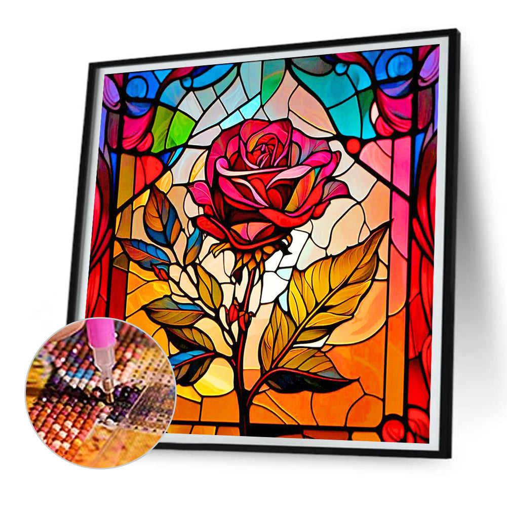 Roses - Full Round Drill Diamond Painting 30*30CM