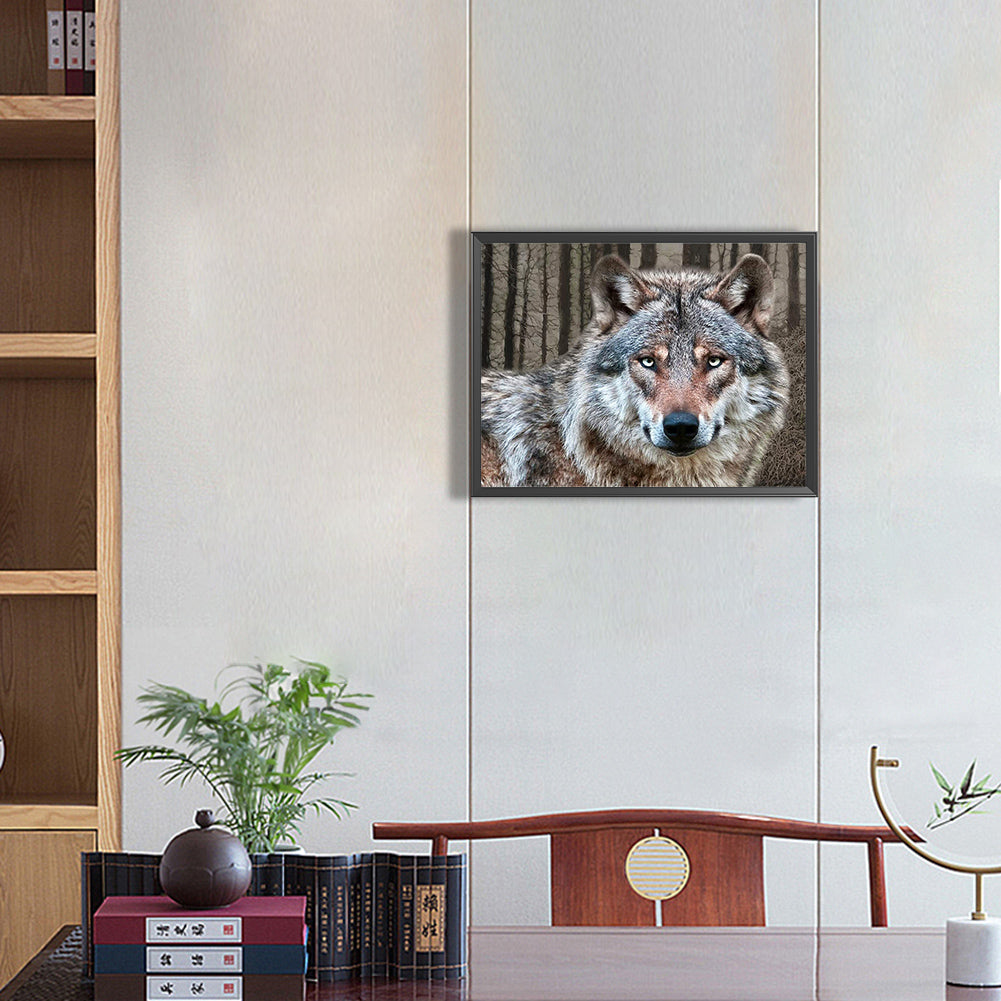 Wolf - Full Round Drill Diamond Painting 40*30CM
