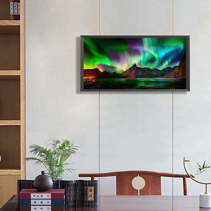 Night Aurora - Full Round Drill Diamond Painting 80*40CM