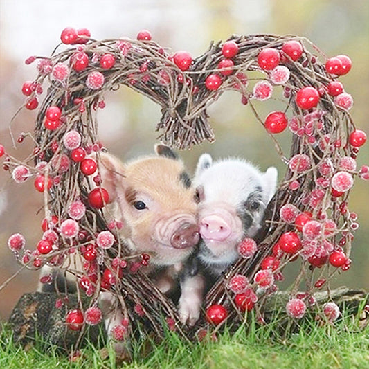 Pig - Full Square Drill Diamond Painting 40*40CM