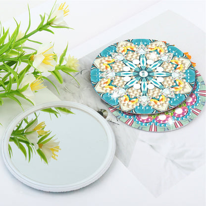 3pcs Crystal Diamond Mirror Portable DIY Art Craft Set Datura for Adult and Kids