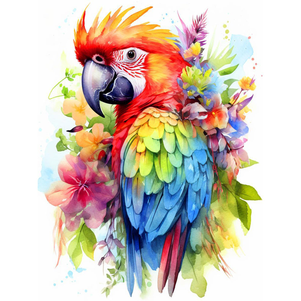 Parrot - Full Round Drill Diamond Painting 40*50CM