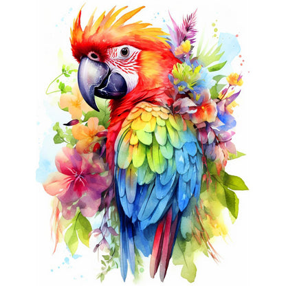 Parrot - Full Round Drill Diamond Painting 40*50CM