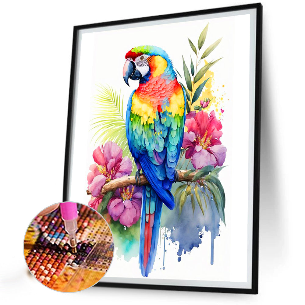 Parrot - Full Round Drill Diamond Painting 40*50CM
