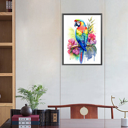 Parrot - Full Round Drill Diamond Painting 40*50CM