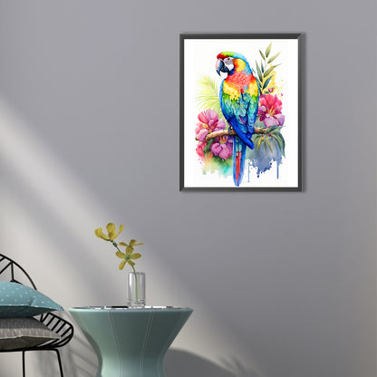 Parrot - Full Round Drill Diamond Painting 40*50CM