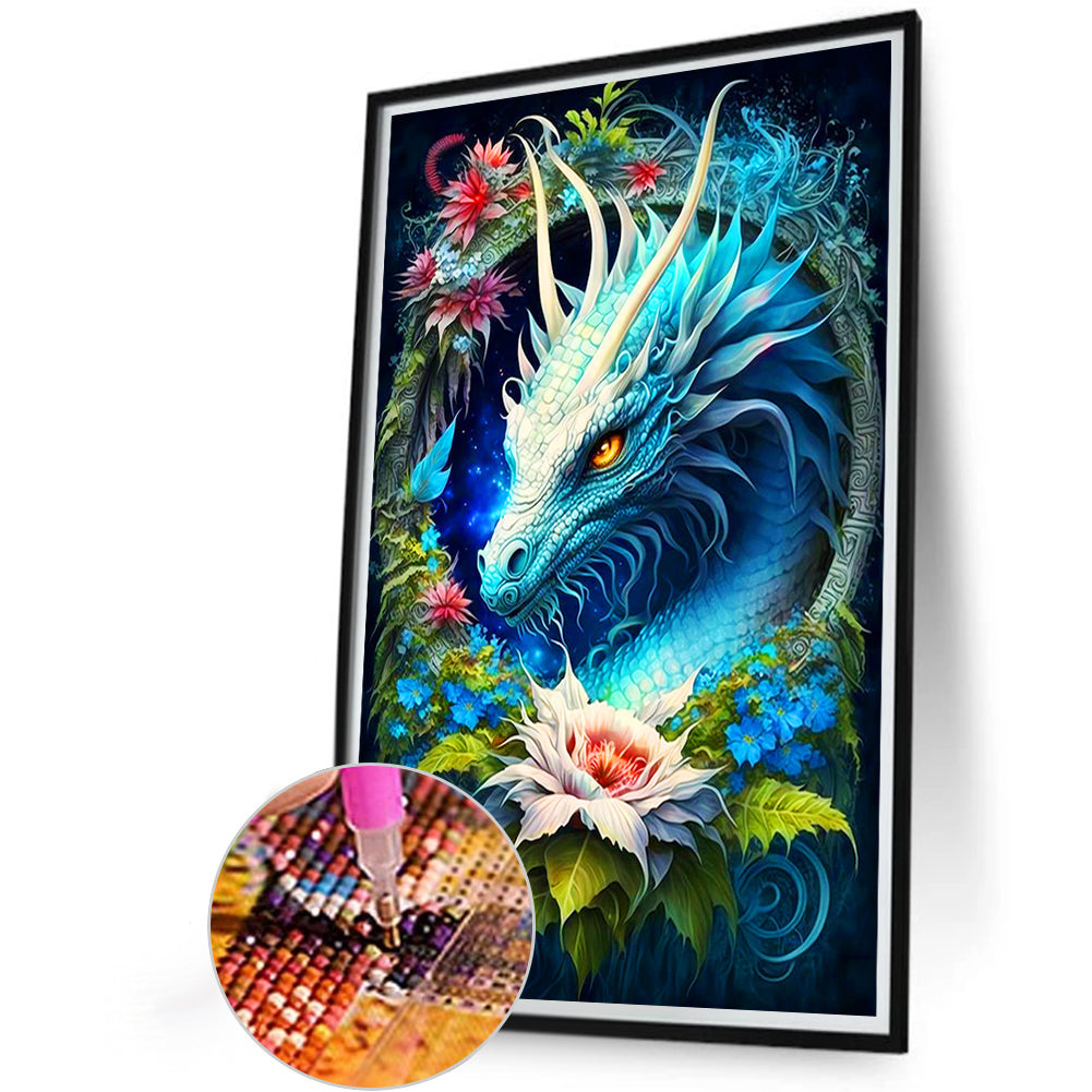 Domineering Dragon - Full Round Drill Diamond Painting 40*60CM