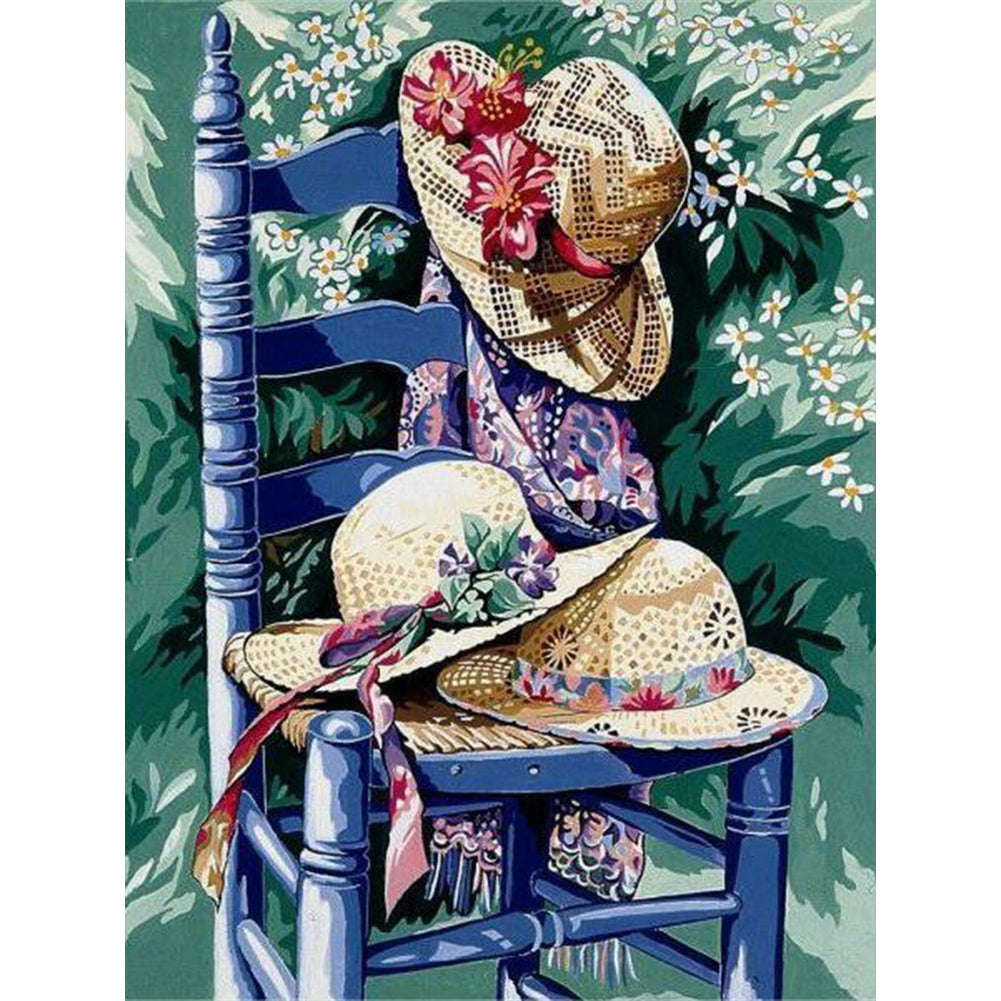 Hat - Full Round Drill Diamond Painting 30*40CM