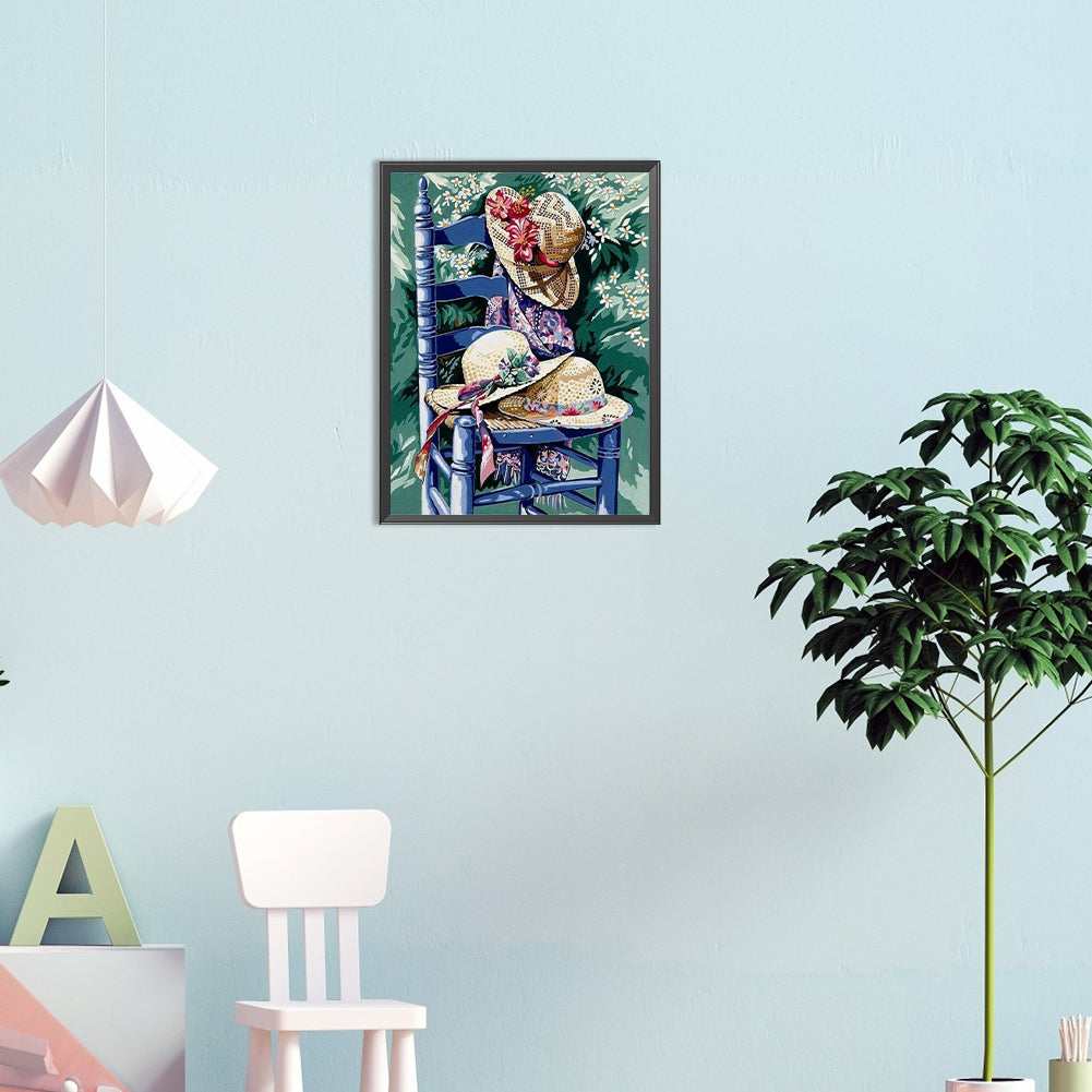Hat - Full Round Drill Diamond Painting 30*40CM