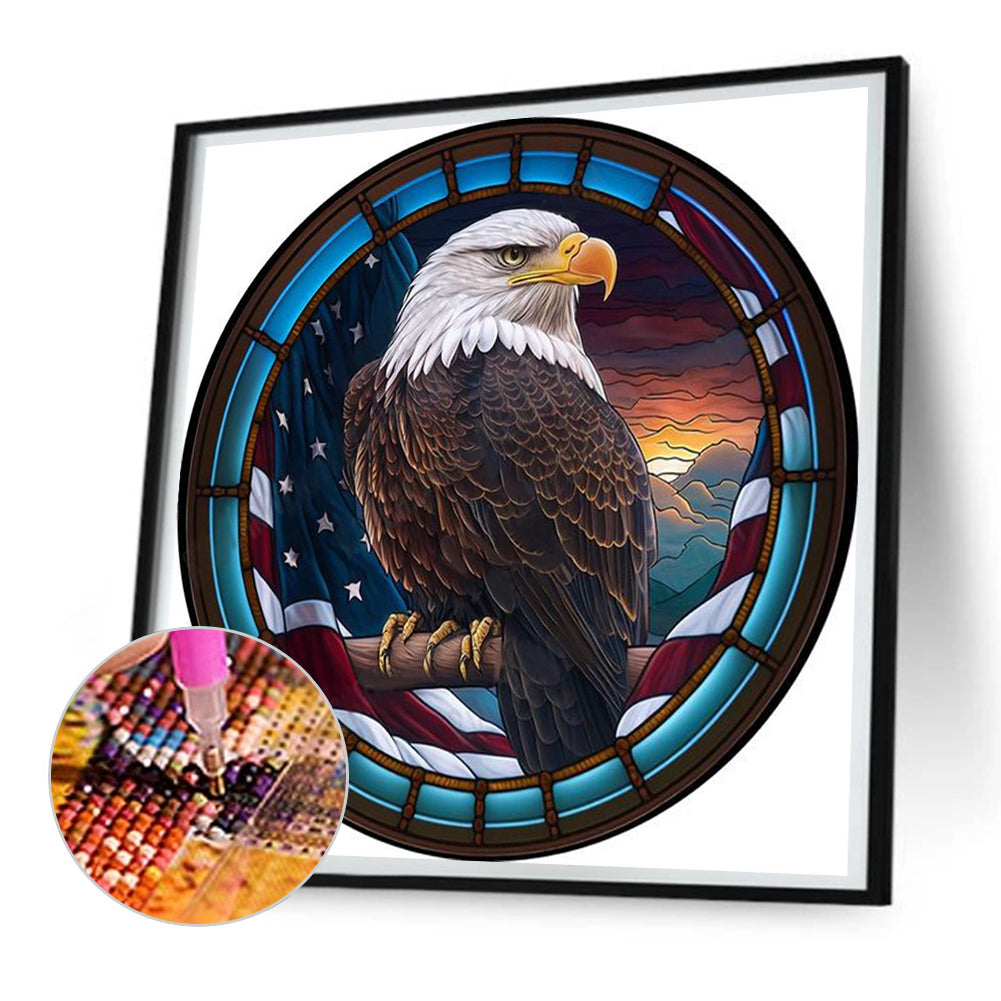 Medal Glass Painting - Full Round Drill Diamond Painting 30*30CM