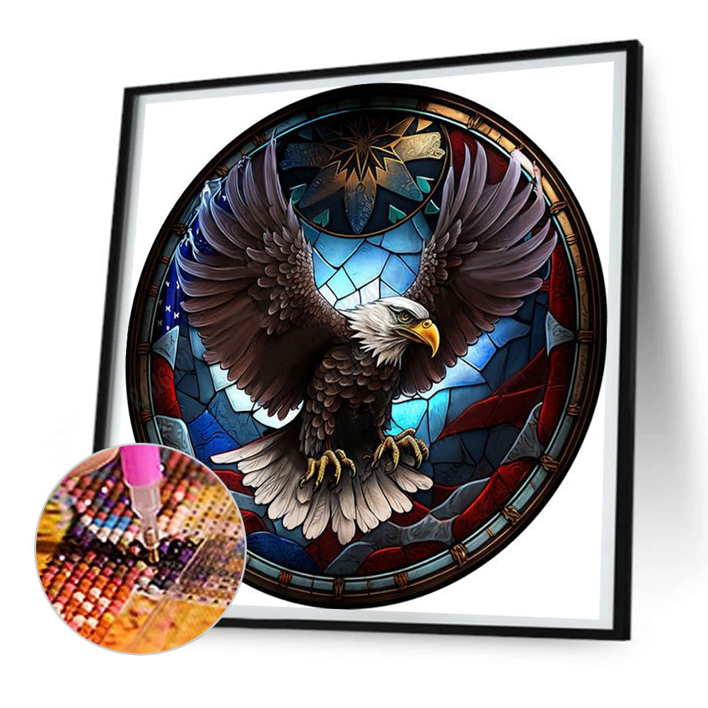 Medal Glass Painting - Full Round Drill Diamond Painting 30*30CM