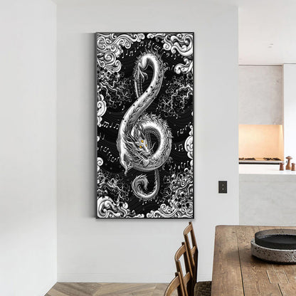 Note Dragon - Full Round Drill Diamond Painting 40*70CM